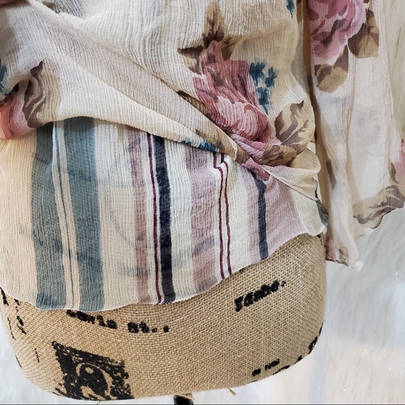 The Limited SILK floral blouse - Picture 5 of 8